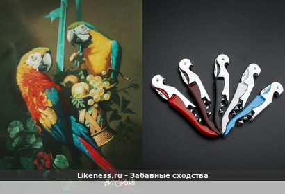 Многофункциональный штопор напоминает "Натюрморт с попугаями" Бейшеев Кемель