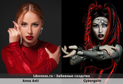 Anna Asti напоминает Cybergoth
