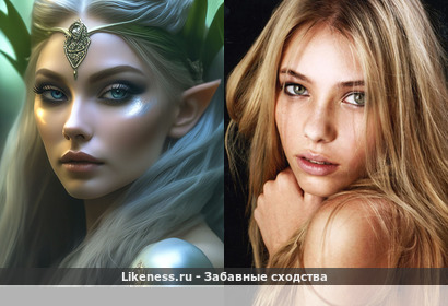 Портрет Эльфийки напоминает Вику Фалилееву
