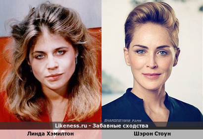 Линда Хэмилтон похожа на Шэрон Стоун