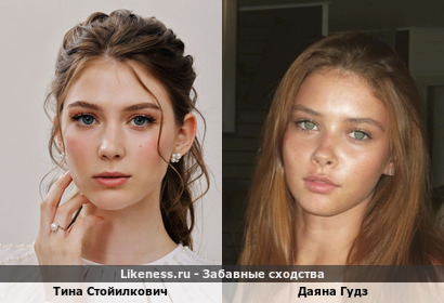 Тина Стойилкович похожа на Даяну Гудз