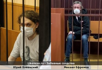 Блогер в суде Юрий Хованский похож на Михаила Ефремова в суде