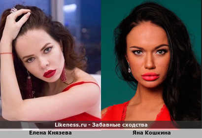 Елена Князева похожа на Яну Кошкину