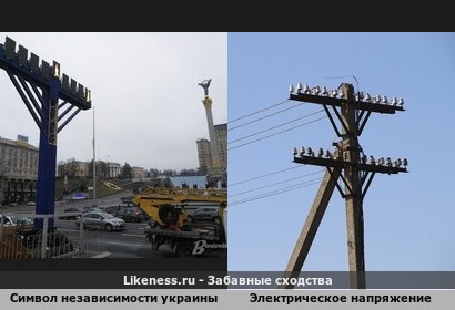 Евромайдан символы: Монумент Независимости Украины Менора, Блэкаут (blackout) и Лампочка Ильича