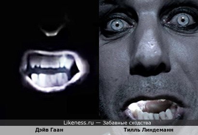 Дэйв Гаан похож на Тилля Линдеманна