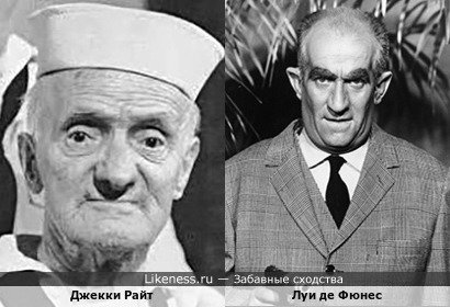 Джекки Райт слегка похож на Луи Де Фюнеса