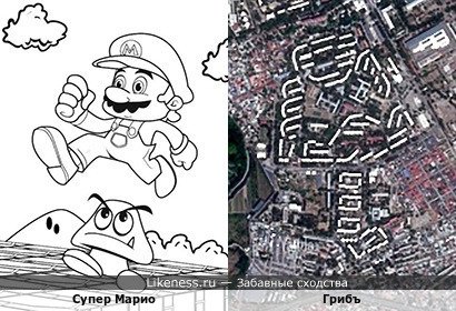 Супер Марио напоминает Грибъ