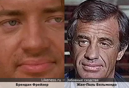 Брендан Фрейзер похож на Жан-Поля Бельмондо