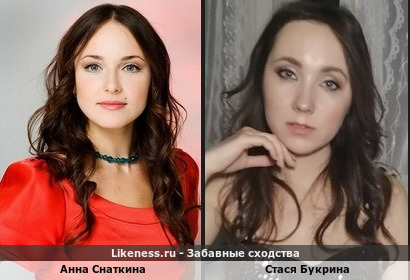 Модель Стася Букрина, похожая на актрису Анну Снаткину