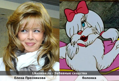 Елена Преснякова напоминает болонку из мультфильма &quot;Пёс в сапогах&quot;