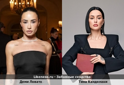 Деми Ловато и Тина Канделаки похожи