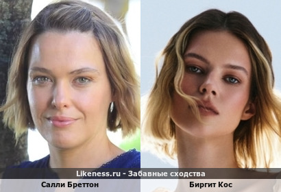 Актриса из "Смерть в раю" Салли Бреттон и голландская модель Биргит Кос похожи