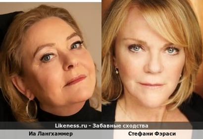 Скандинавская актриса Иа Лангхаммер и американская актриса Стефани Фэраси похожи