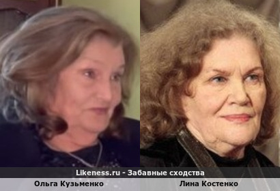 Ольга Кузьменко похожа на Лину Костенко