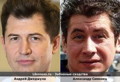 Андрей Джеджула похож на Александра Симонеца