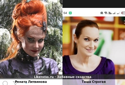 Рената Литвинова похожа на Таша Строгую