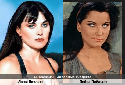 Люси Лоулесс похожа на Дебру Пейджит