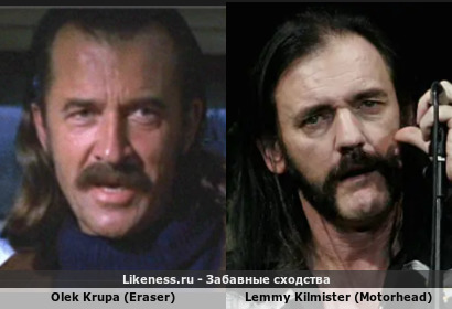Olek Krupa из фильма "Стиратель" похож на Lemmy Kilmister из Motorhead