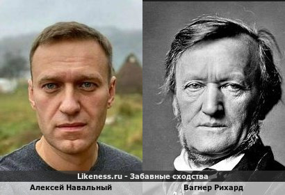 Алексей Навальный похож на Вагнера Рихарда