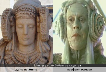 Дама из Эльче (IV век до н. э.) и Брюс Спенс (Prefect Falaak)