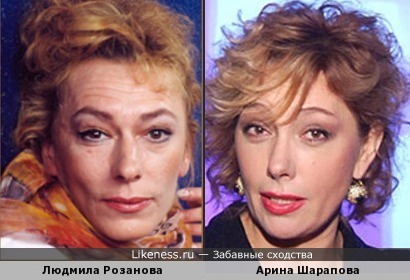 Людмила Розанова похожа на Арину Шарапову