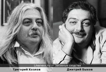 Григорий Козлов похож на Дмитрия Быкова