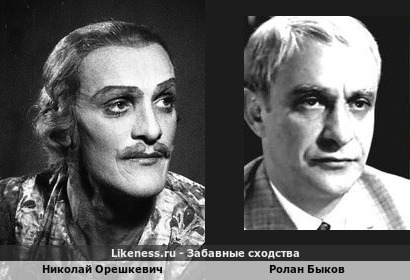 Николай Орешкевич похож на Ролана Быкова
