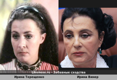 Ирина Терещенко похожа на Ирину Винер