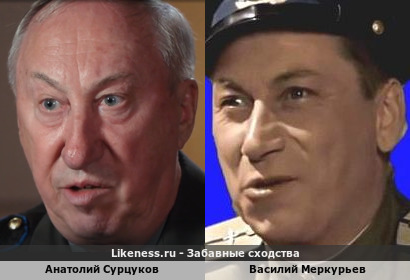 Анатолий Сурцуков похож на Василия Меркурьева
