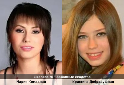 Мария Командная и Кристина Добродушная похожи