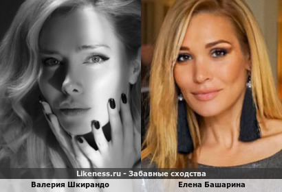 Валерия Шкирандо похожа на Елену Башарину