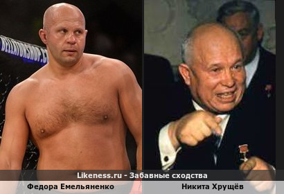 Федор Емельяненко похожа на Никиту Хрущёва