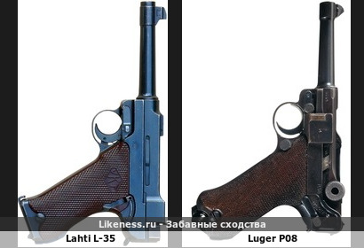 Финский Lahti L-35 напоминает немецкий Luger P08