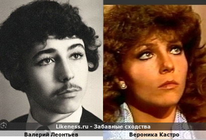 Валерий Леонтьев похож на Веронику Кастро
