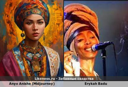 Anyo Anishe (Midjourney) напоминает Erykah Badu