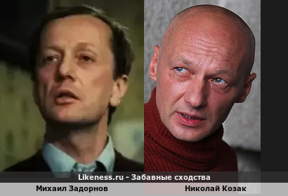 Михаил Задорнов похож на Николая Козака
