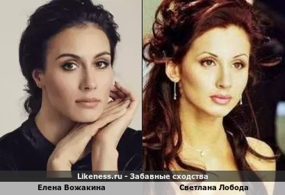 Елена Вожакина похожа на Светлану Лободу