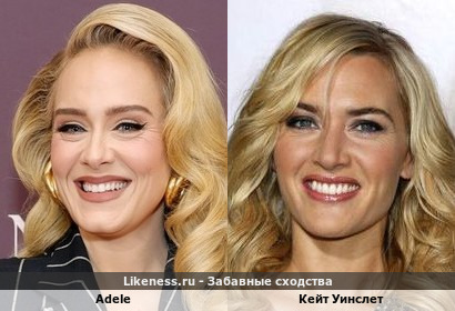 Певица Адель напоминает Кейт Уинслет