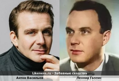 Антон Васильев похож на Леонида Галлиса