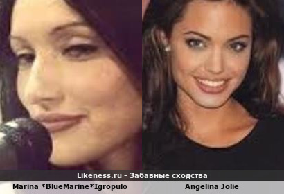 Marina *BlueMarine* Igropulo напоминает Angelina Jolie