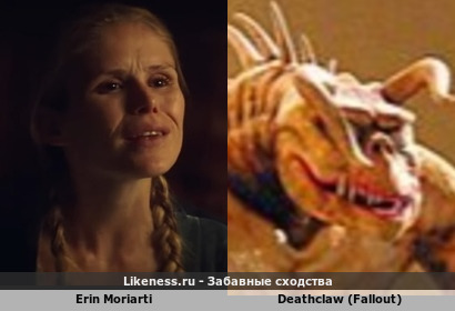 Erin Moriarti напоминает Deathclaw (Fallout)