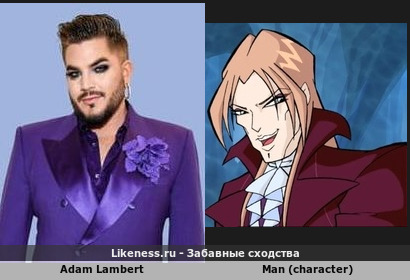 Adam Lambert и Man (character) похожи