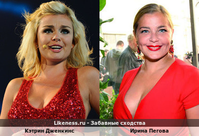 Кэтрин Дженкинс похожа на Ирину Пегову