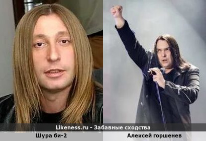 Шура би-2 похож на Алексея Горшенева
