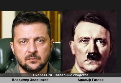 Владимир Зеленский похож на Адольфа Гитлера