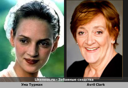 Слегка постаревшая Ума Турман