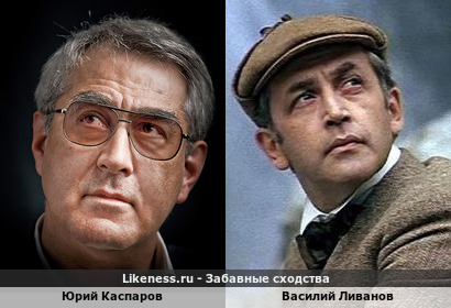 Юрий Каспаров похож на Василия Ливанова