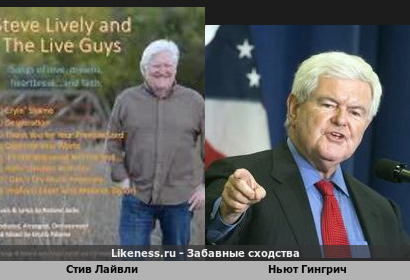 Стив Лайвли похож на Ньюта Гингрича