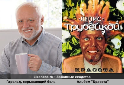 Гарольд, скрывающий боль напоминает альбом Ляписа Трубецкого "Красота"