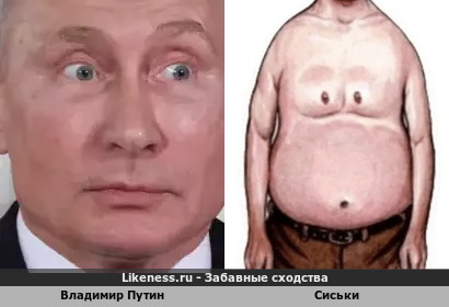 Владимир Путин напоминает сиськи